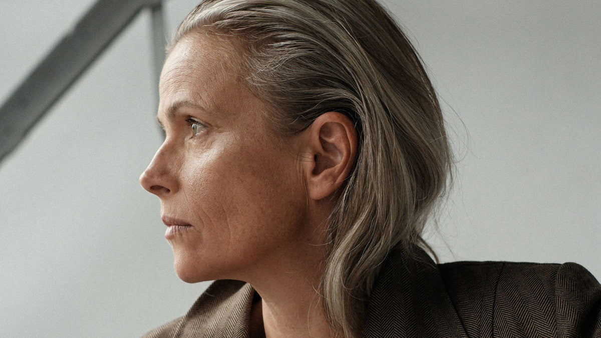 Grey hair, beautifully cared for